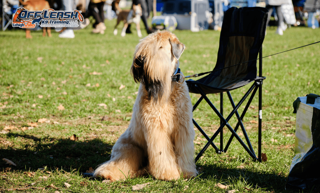 Dog obedience training Lehigh Valley dog sitting at park