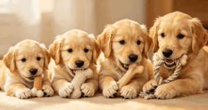 Puppy teething stages and common chewing behaviors