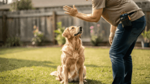 How to teach a dog to stay around everyday distractions