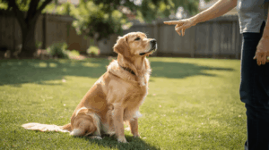 How to teach a dog to stay during obedience training