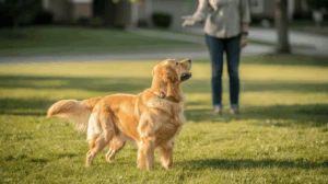 How to train a dog to come when called in an open yard
